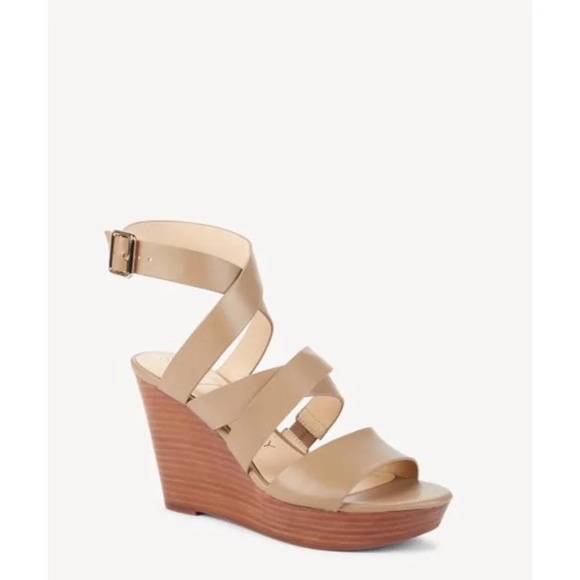 Sole Society Pippy Wedge Strappy Sandals 10 - Picture 4 of 9